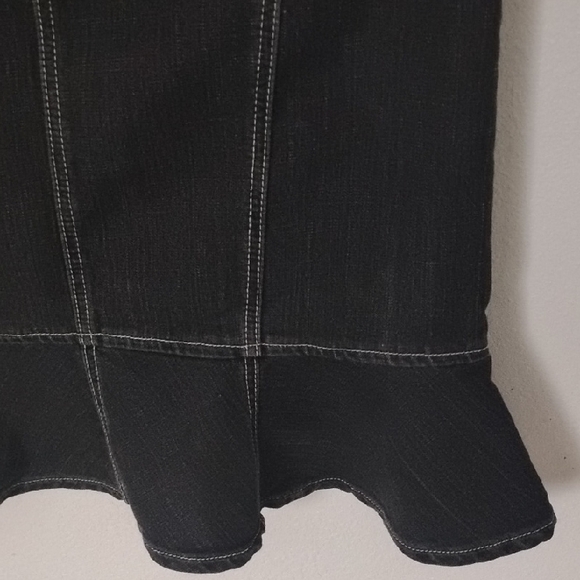 Noir Black Denim Skirt - Picture 12 of 12